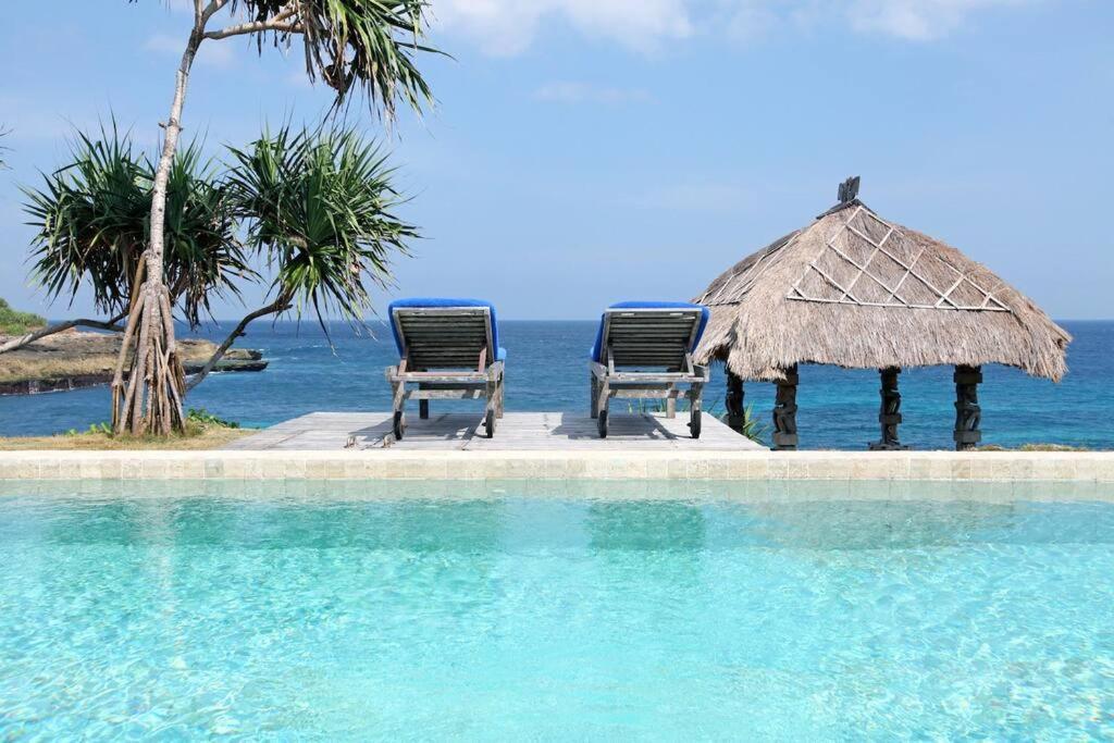 Villa Lumba Lumba - Oceanfront & Spectacular View! Lembongan Esterno foto